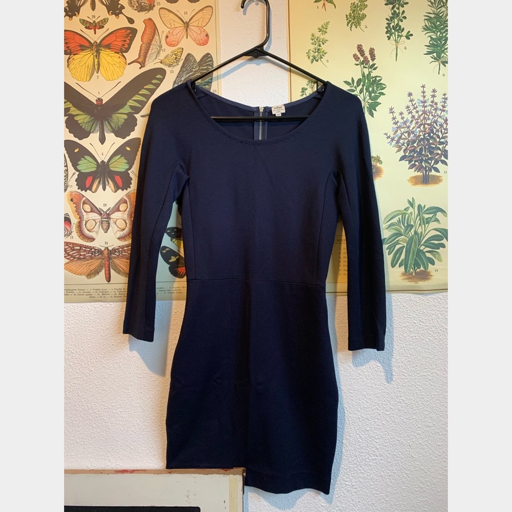 Aritzia Wilfred Navy Blue Mini Dress